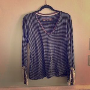 Little Yellow Button Long Sleeve Shirt